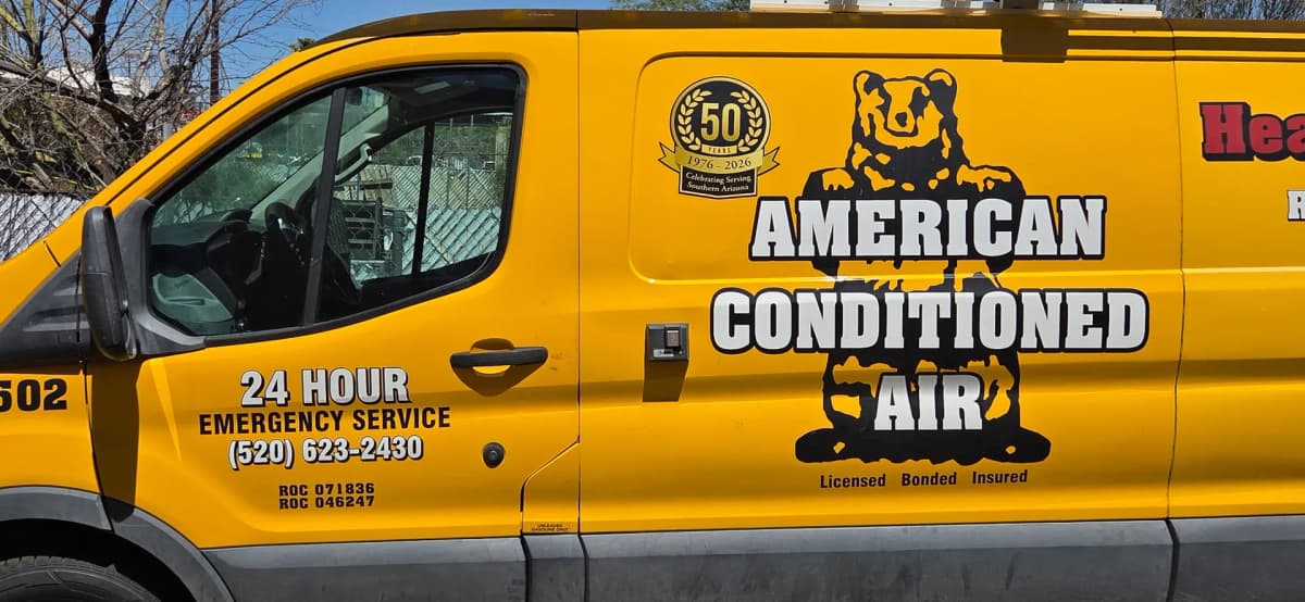 American Conditioned Air service van in Tucson, AZ